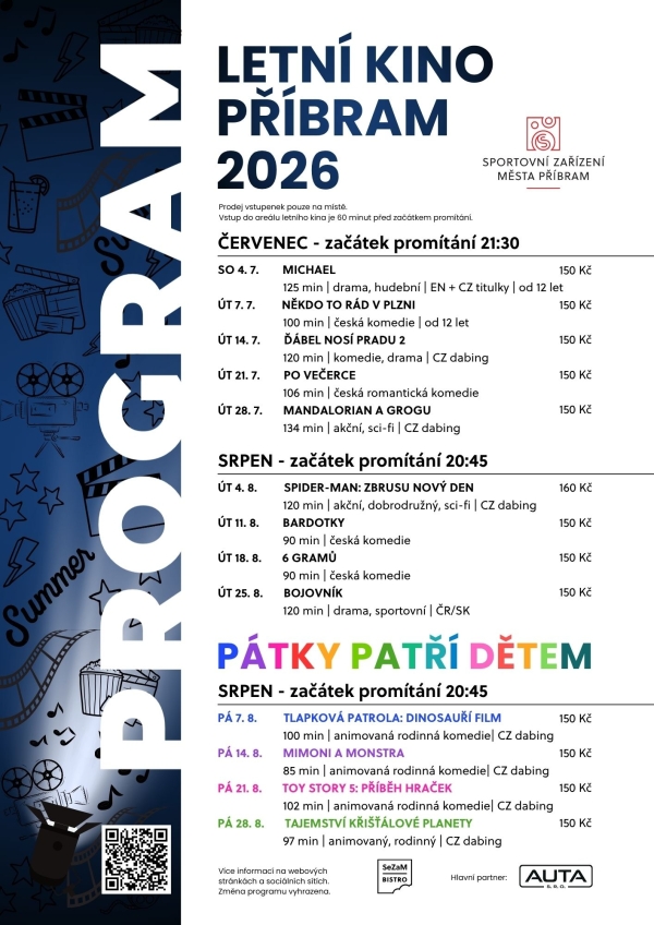 Letní kino Příbram 2026